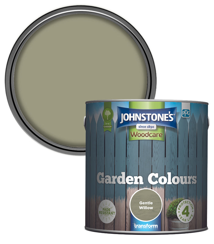 Johnstones Woodcare Garden Colours Paint - 2.5L - Gentle Willow