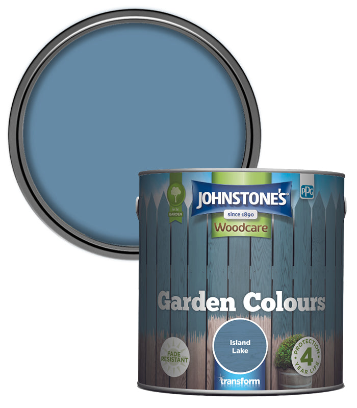 Johnstones Woodcare Garden Colours Paint - 2.5L - Island Lake