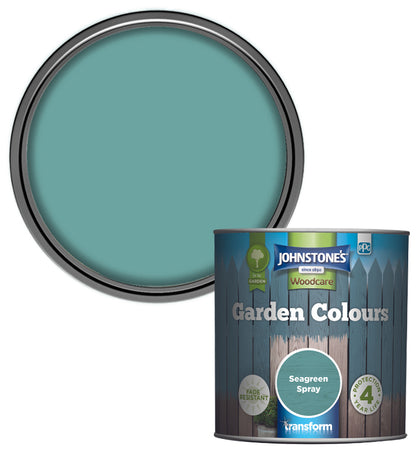 Johnstones Woodcare Garden Colours Paint - 1L - Seagreen Spray