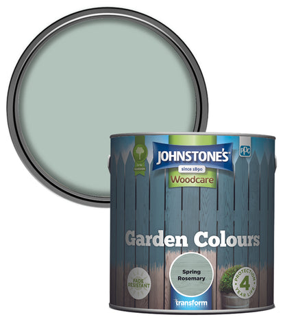 Johnstones Woodcare Garden Colours Paint - 2.5L - Spring Rosemary