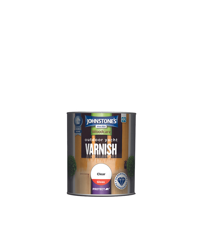 Johnstones Woodcare Outdoor Yacht Varnish - Clear Gloss - 250ml
