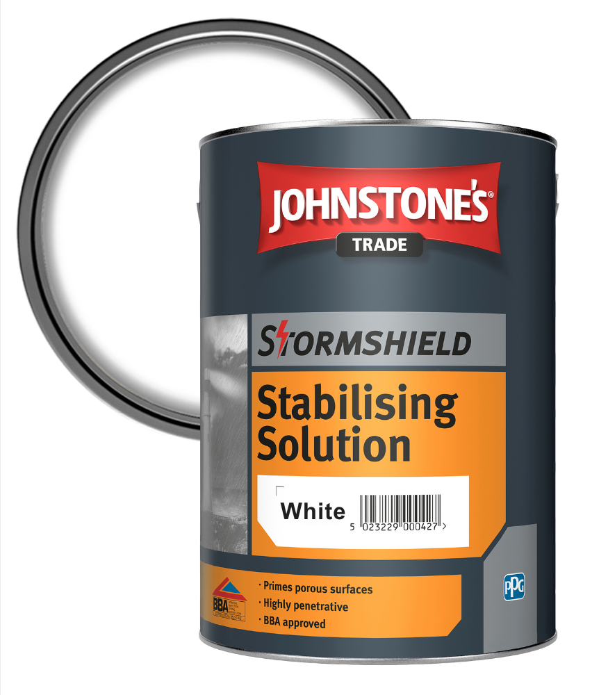 Johnstones Trade Stormshield Stabilising Solution - White - 5 Litre