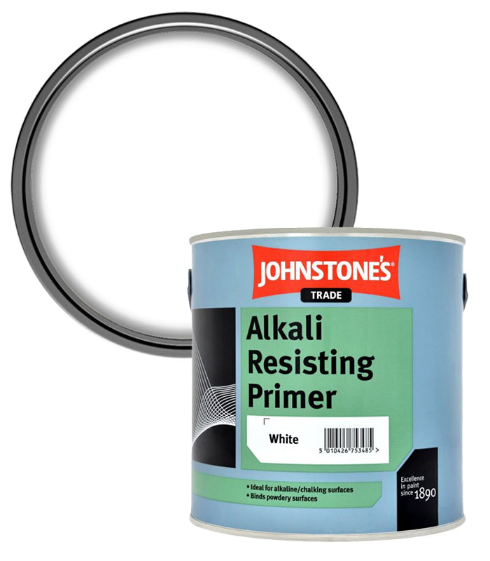 Johnstones Trade Alkali Resisting Primer White - 2.5 Litres
