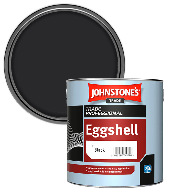 Johnstones Trade Eggshell - Black - 2.5 Litre