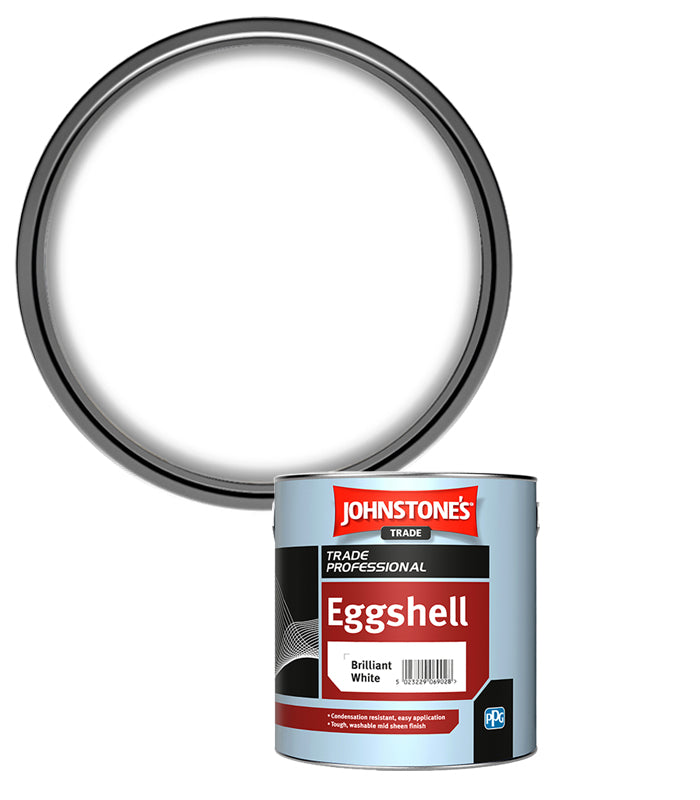 Johnstones Trade Eggshell - Brilliant White - 500ml