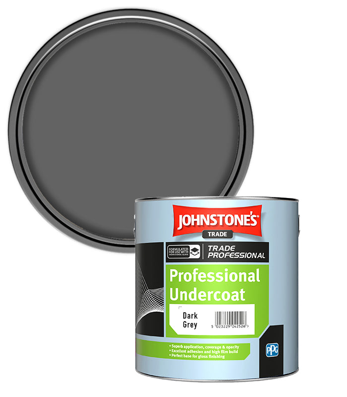 Johnstones Trade Professional Undercoat - Dark Grey - 1 Litre