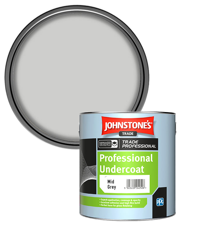 Johnstones Trade Professional Undercoat - Mid Grey - 1 Litre