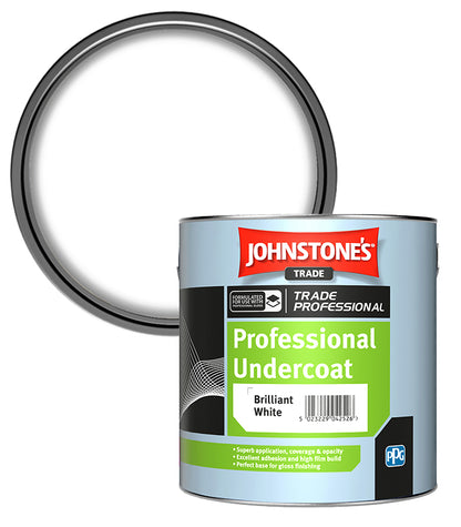 Johnstones Trade Professional Undercoat - Brilliant White - 2.5 Litre