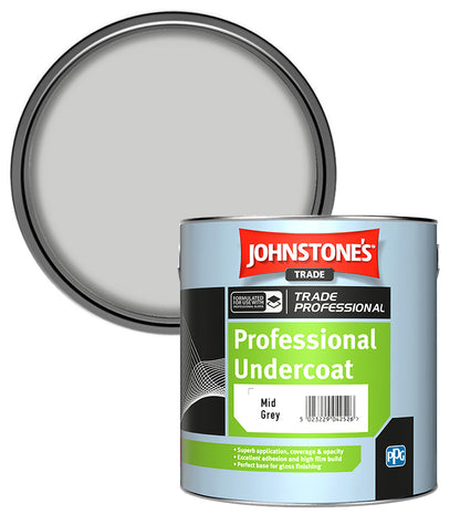 Johnstones Trade Professional Undercoat - Mid Grey - 2.5 Litre