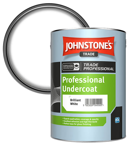 Johnstones Trade Professional Undercoat - Brilliant White - 5 Litre