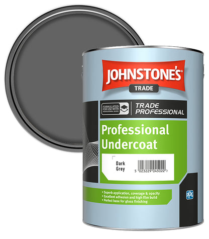 Johnstones Trade Professional Undercoat - Dark Grey - 5 Litre