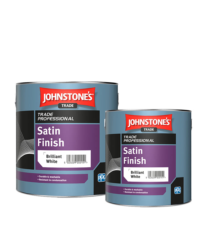 Johnstone's Trade Satin Finish Paint - Brilliant White