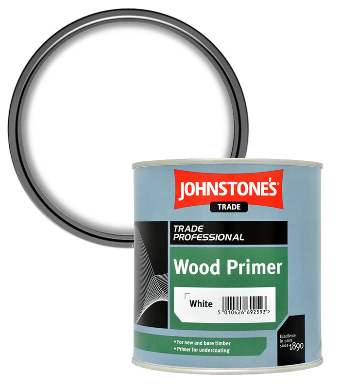 Johnstones Trade Wood Primer - White - 2.5 Litre