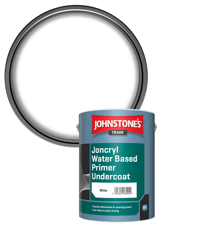 Johnstones Trade Joncryl Water Based Primer Undercoat - White - 1 Litre