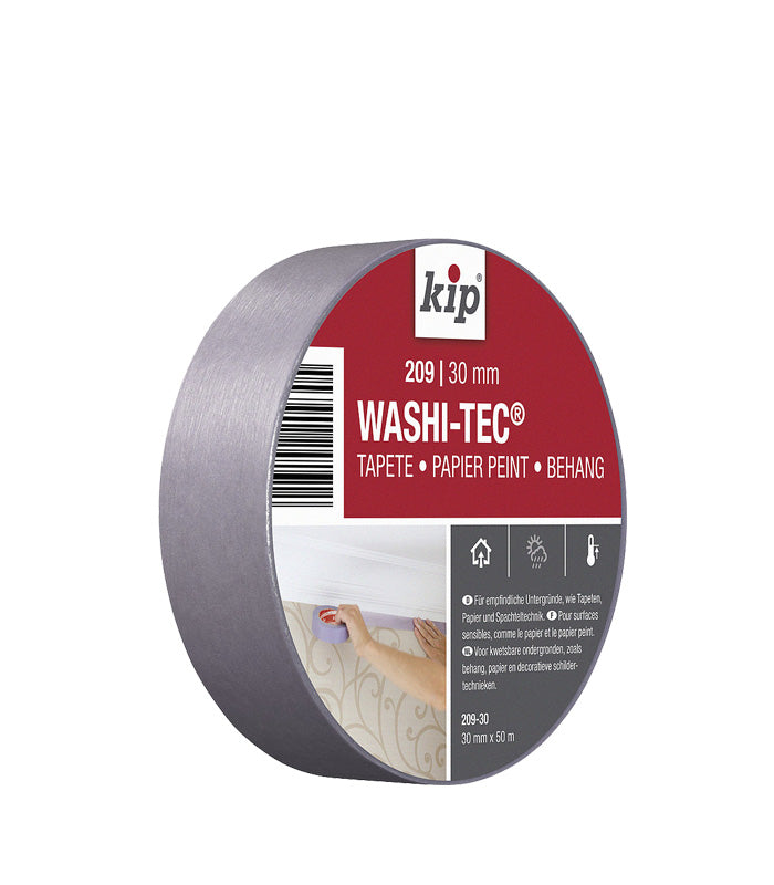 Kip Premium Low Tack Washi-Tec Wallpaper Masking Tape 209 - 30mm x 50m