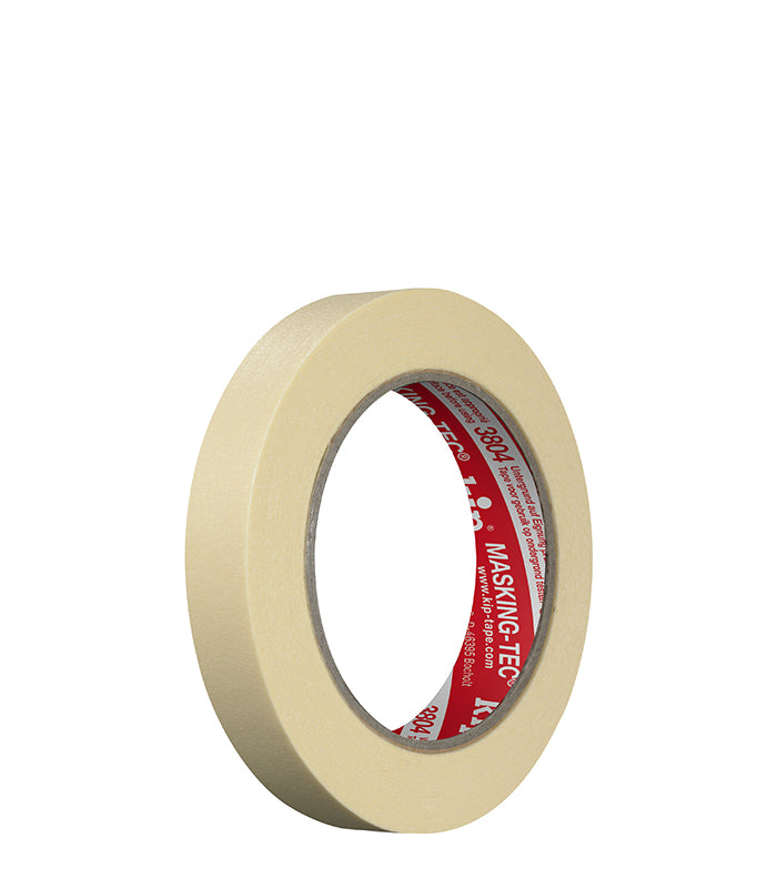 Ruban De Masquage Kip Masking-Tec 3804-24 – Crêpé Fin Naturel – 24 Mm X 50 M – Sans Résidu – Idéal Peinture Intérieure Précise