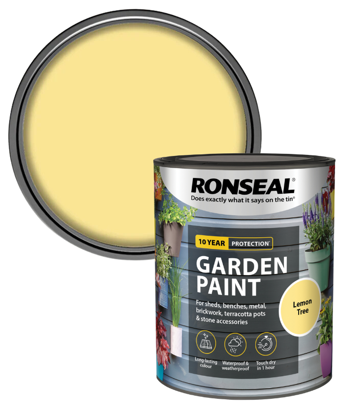 Ronseal Garden Paint - Lemon Tree - 750ml