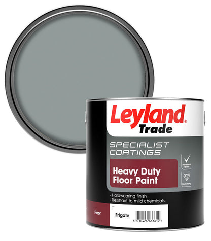 Leyland Trade Heavy Duty Floor Paint  - 2.5 Litre - Frigate