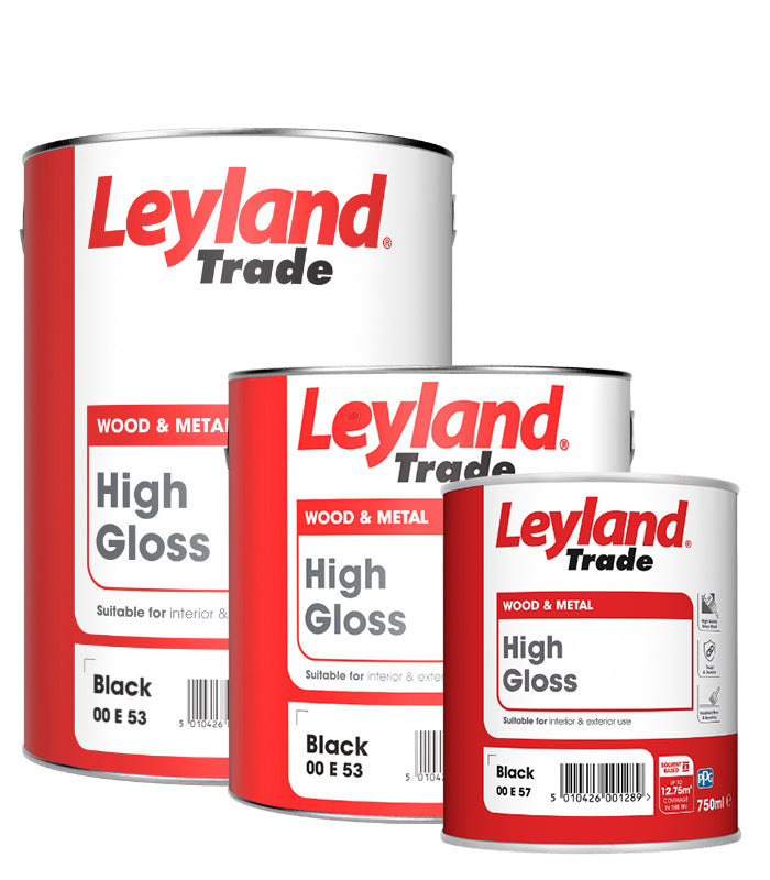Leyland Trade High Gloss Paint - Black