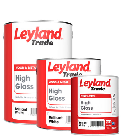 Leyland Trade High Gloss Paint - Brilliant White