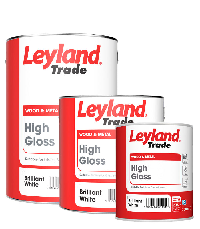 Leyland Trade High Gloss Paint - Brilliant White