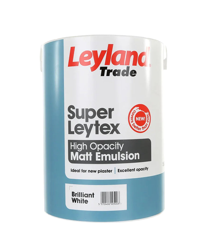 Leyland Trade Super Leytex Matt - Brilliant White - 5L