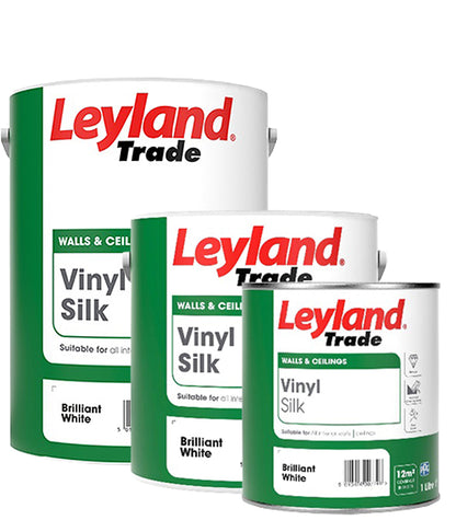 Leyland Trade Vinyl Silk Paint - Brilliant White