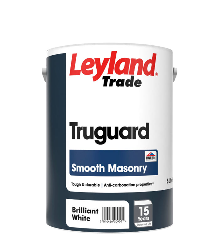 Leyland Trade Truguard Smooth 15 Year Masonry Paint - 5 Litre