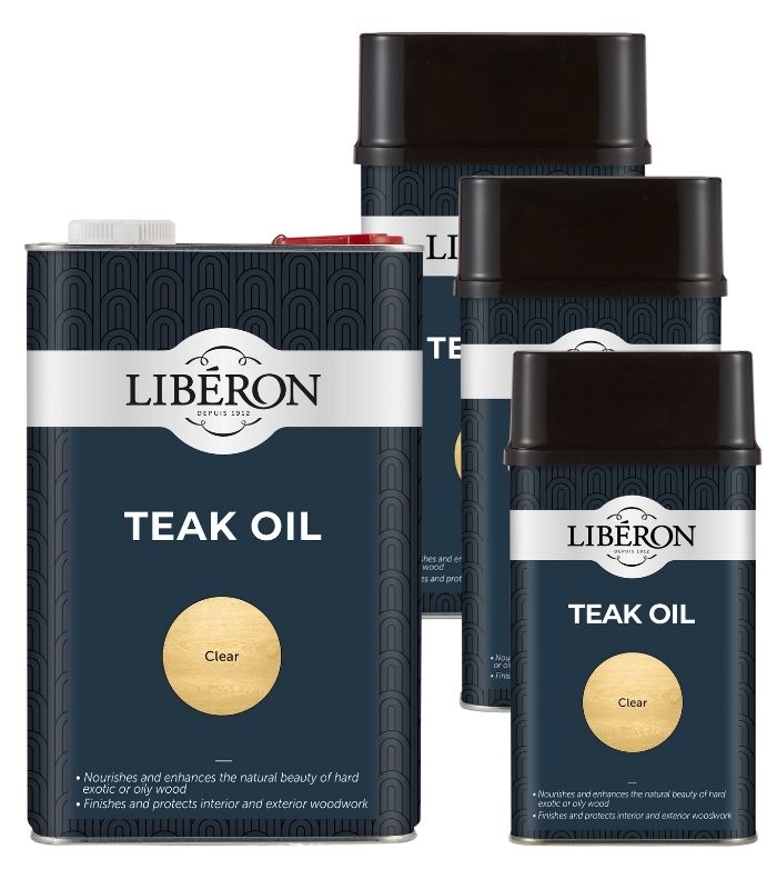 Liberon Teak Oil - With UV Filters  - 250ml, 500ml, 1 Litre and 5 Litre