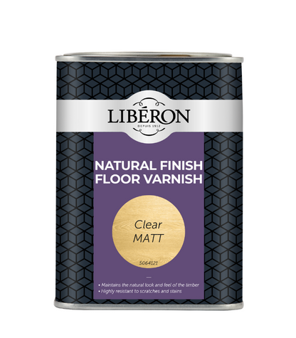 Liberon Natural Finish Floor Varnish Clear Matt - 1 Litre