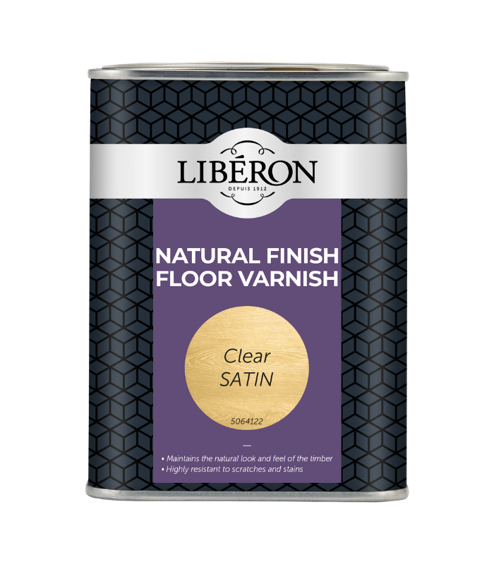 Liberon Natural Finish Floor Varnish Clear Satin - 1 Litre