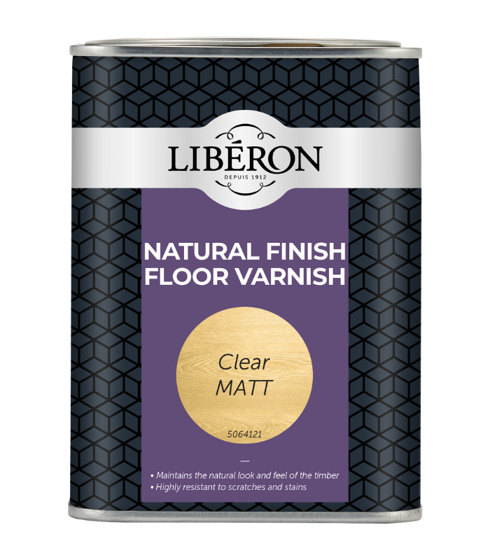 Liberon Natural Finish Floor Varnish Clear Matt - 2.5 Litre