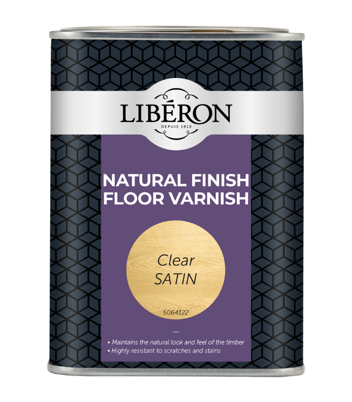 Liberon Natural Finish Floor Varnish Clear Satin - 2.5 Litre