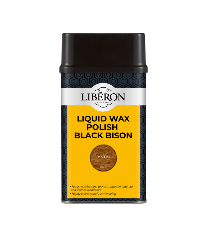 Liberon Liquid Wax Polish Black Bison - Dark Oak - 500ml