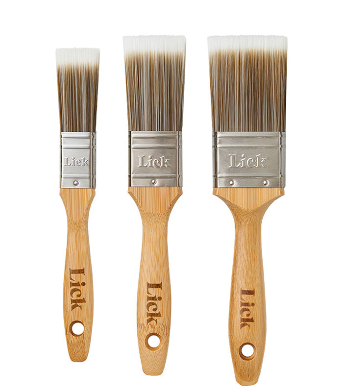 Lick Tools Flat Paint Brush Set - 3 Pack