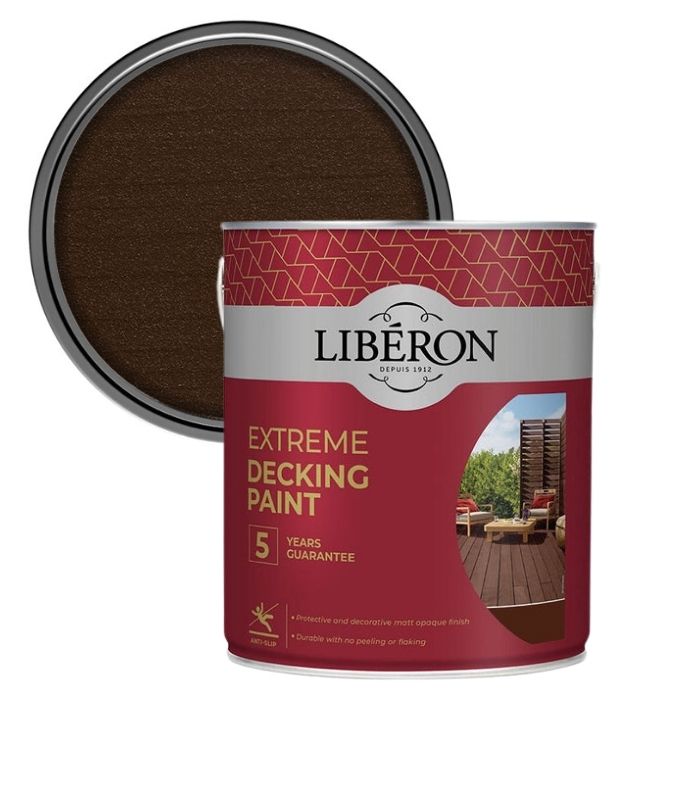 Liberon Extreme Garden Decking Paint - Light Brown - 2.5 Litres
