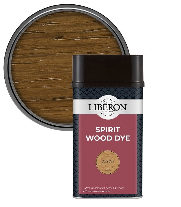 Liberon Spirit Traditional Hardwood Furniture Wood Dye - Light Oak - 1 Litre