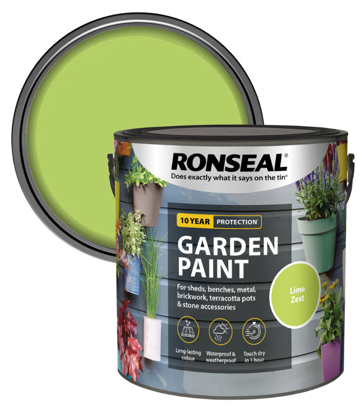 Ronseal Garden Paint - Lime Zest - 2.5 Litre