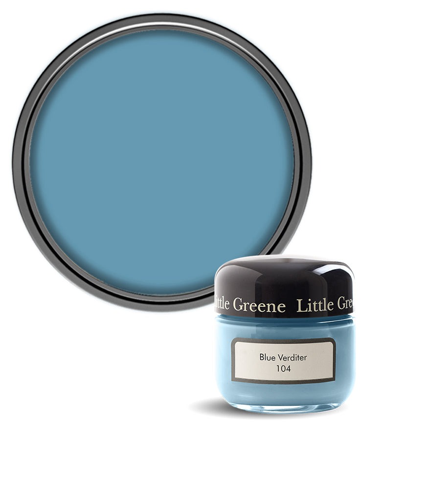 Little Greene Absolute Matt Emulsion Sample Pot - Blue Verditer 104 - 60ml