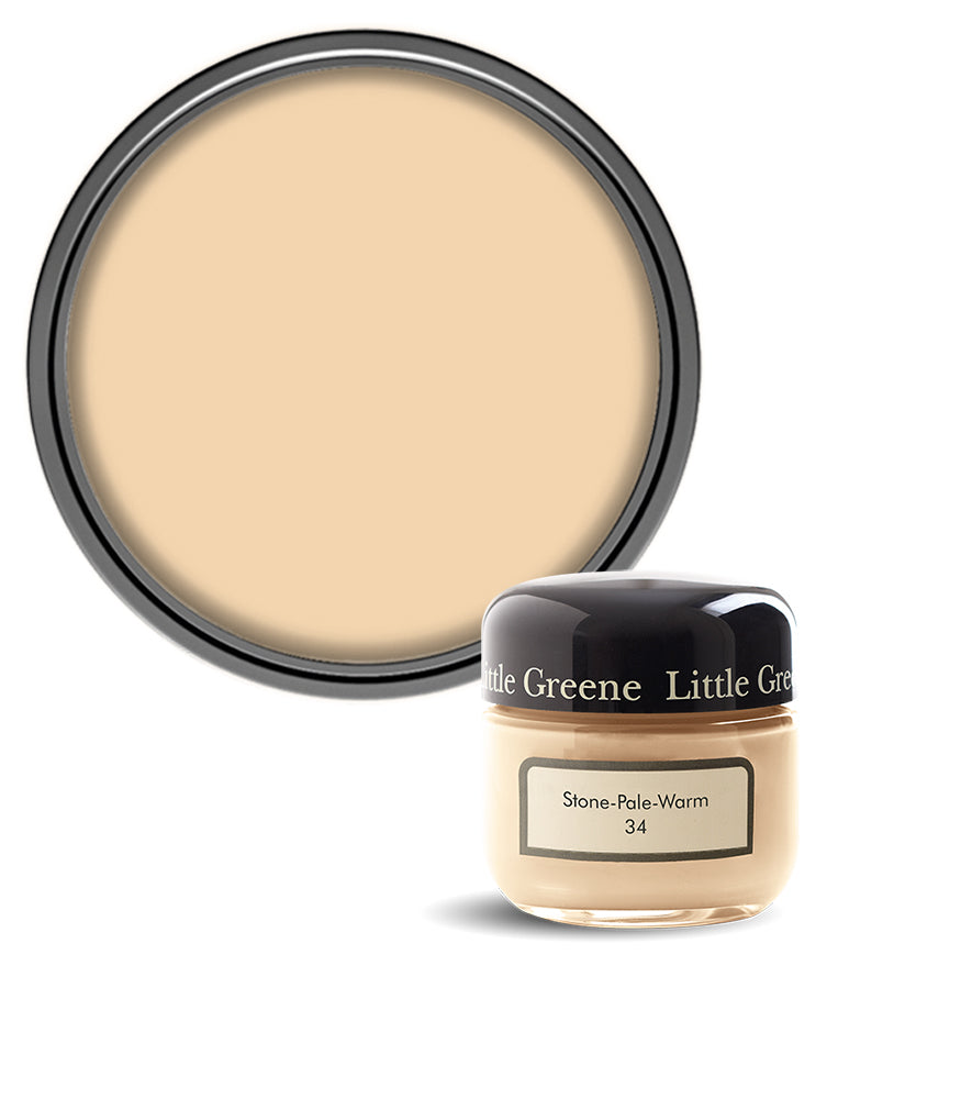 Little Greene Absolute Matt Emulsion Sample Pot - Stone-Pale-Warm 34 - 60ml