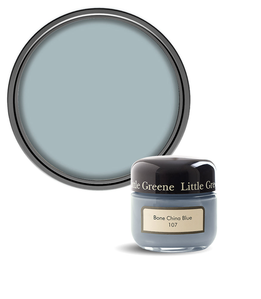 Little Greene Absolute Matt Emulsion Sample Pot - Bone China Blue 107 - 60ml