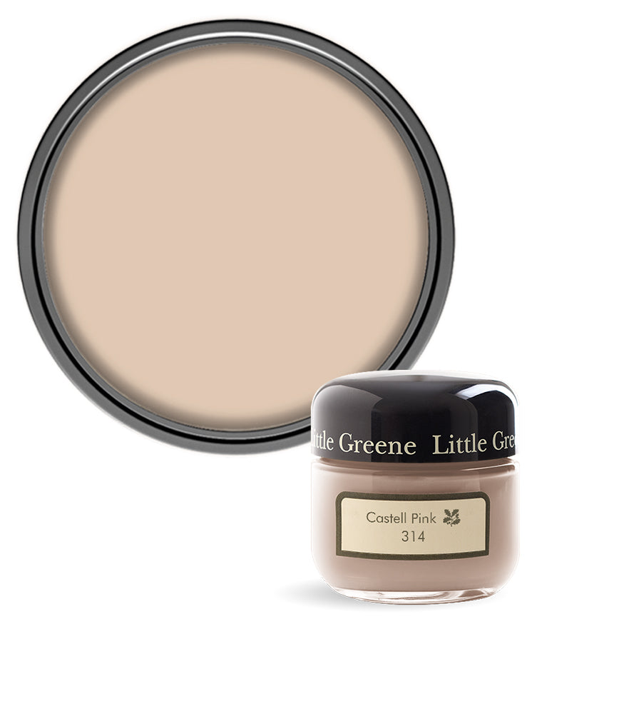 Little Greene Absolute Matt Emulsion Sample Pot - Castell Pink 314 - 60ml