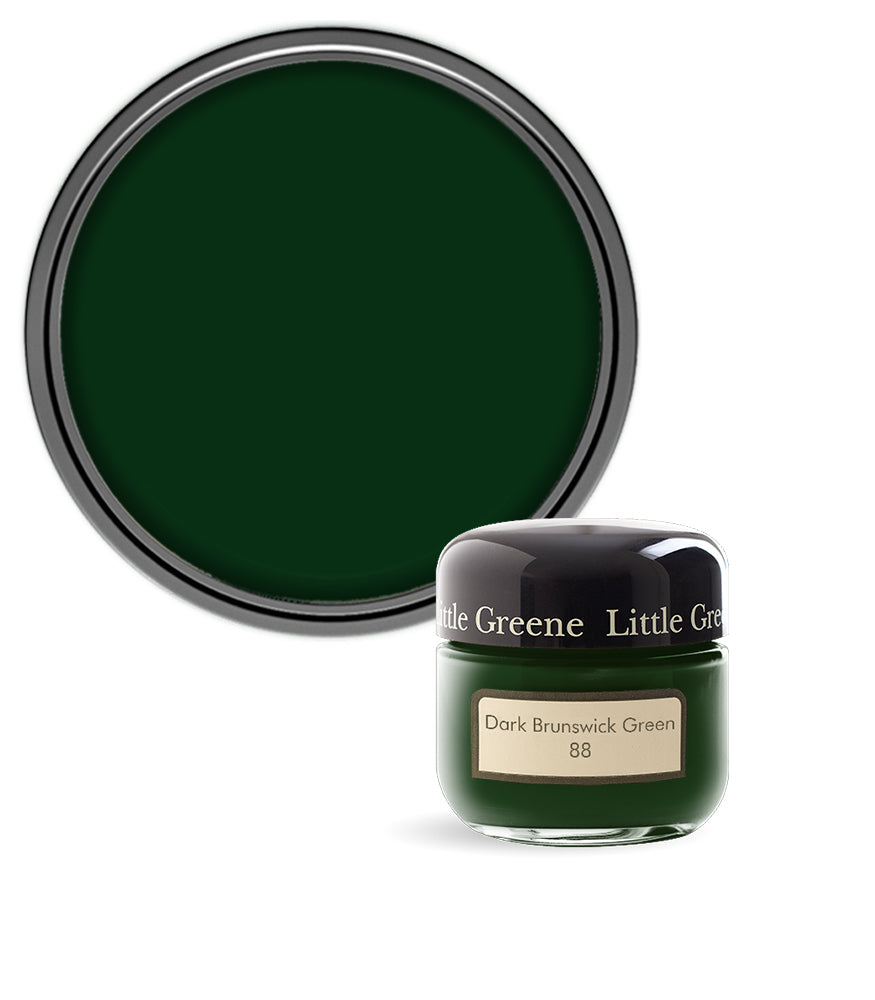 Little Greene Absolute Matt Emulsion Sample Pot - Dark Brunswick Green 88 - 60ml