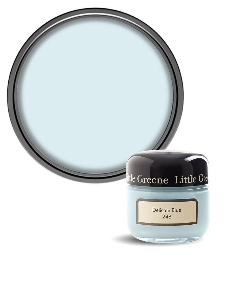 Little Greene Absolute Matt Emulsion Sample Pot - Delicate Blue 248 - 60ml