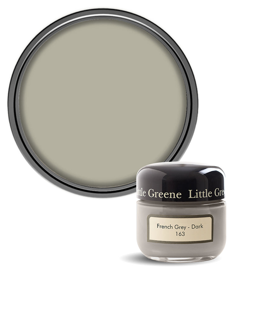 Little Greene Absolute Matt Emulsion Sample Pot - French Grey - Dark 163 - 60ml
