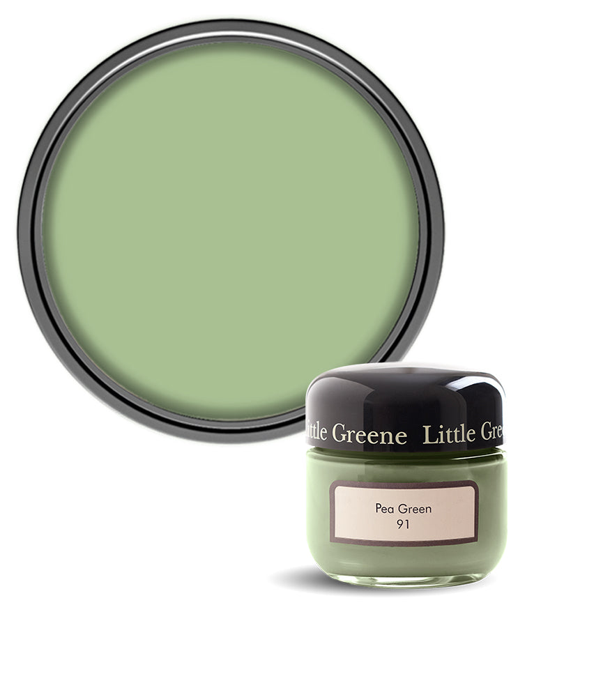 Little Greene Absolute Matt Emulsion Sample Pot - Pea Green 91 - 60ml