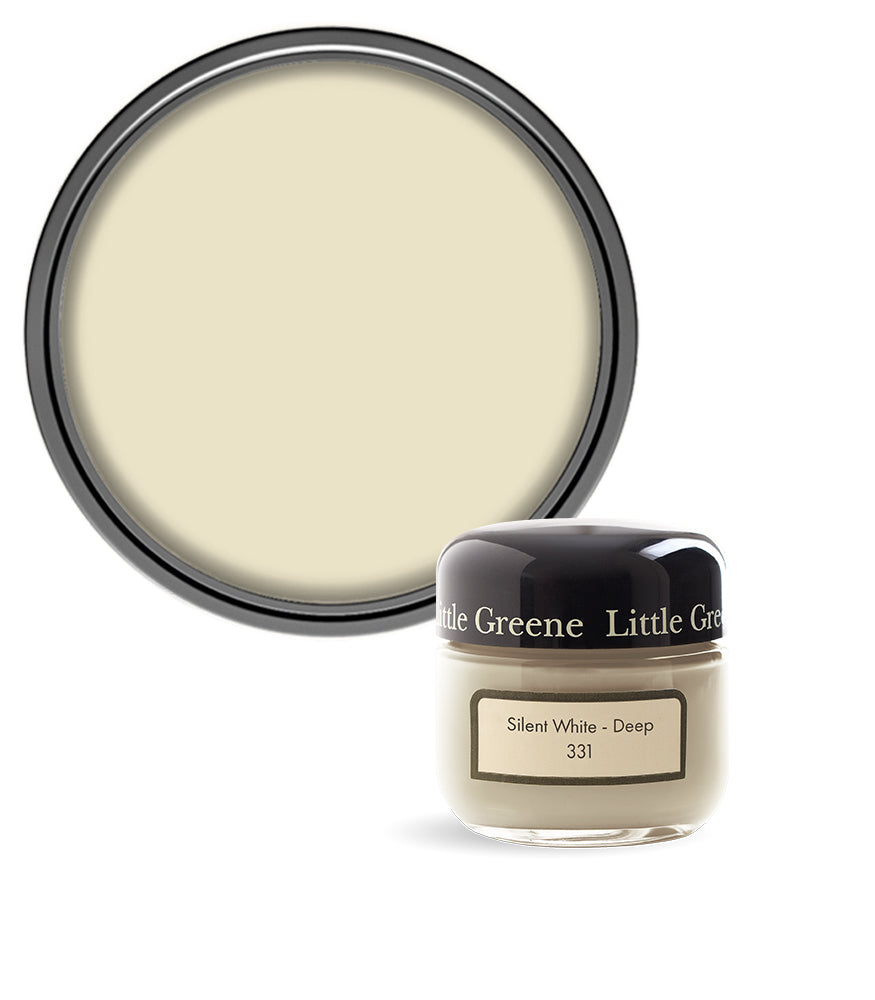 Little Greene Absolute Matt Emulsion Sample Pot - Silent White - Deep 331 - 60ml