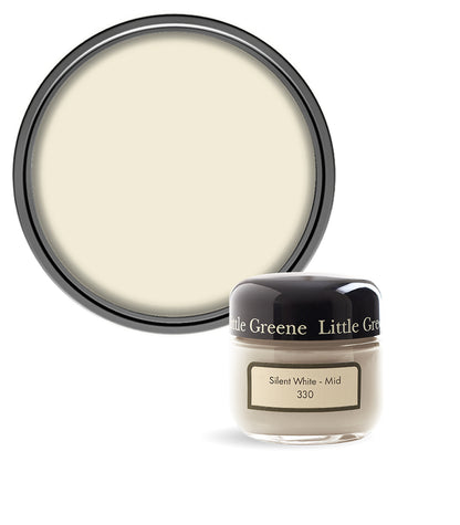 Little Greene Absolute Matt Emulsion Sample Pot - Silent White - Mid 330 - 60ml