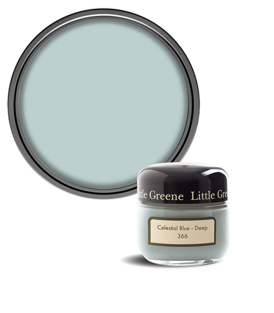 Little Greene Absolute Matt Emulsion Sample Pot - Celestial Blue - Deep 366 - 60ml