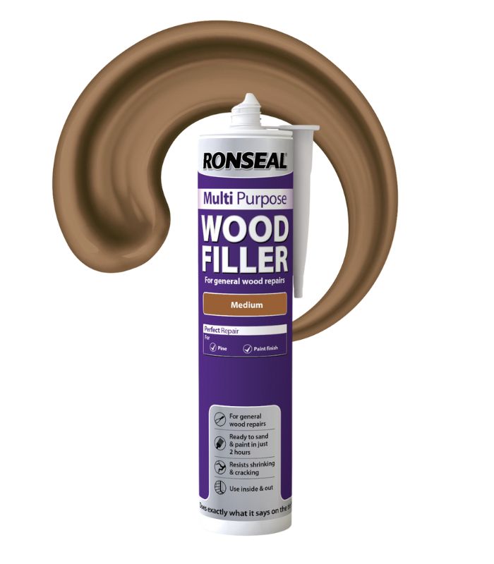 Ronseal Multi Purpose Wood Filler - Medium - 310ml - Cartridge